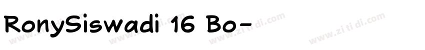 RonySiswadi 16 Bo字体转换